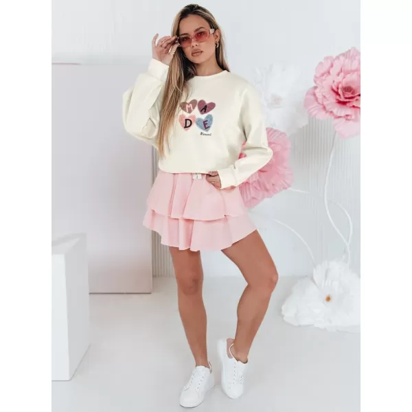  Damen Sweatshirt DSTREET MADELIN BY1461 BEIGE 