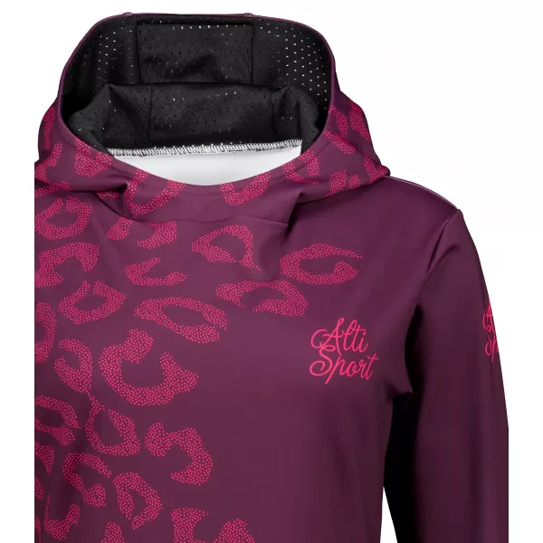  Funktionaler Sweatshirt -Prämie von Frauen ALTISPORT VOJ/ALW047MI01 WEINRÖTET 