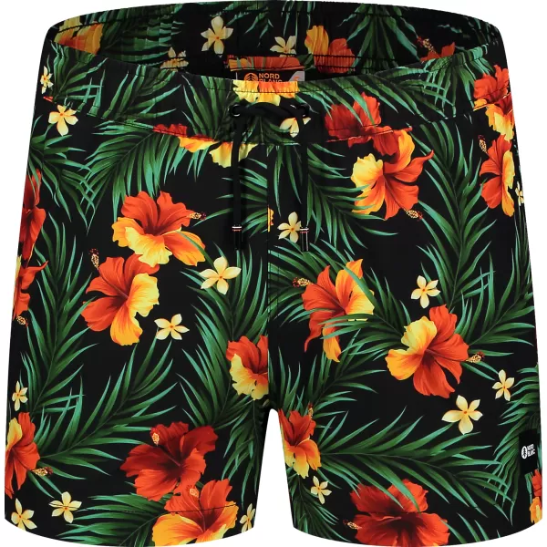  Badeshorts NORDBLANC NBSPM8019 SCHWARZES MUSTER 