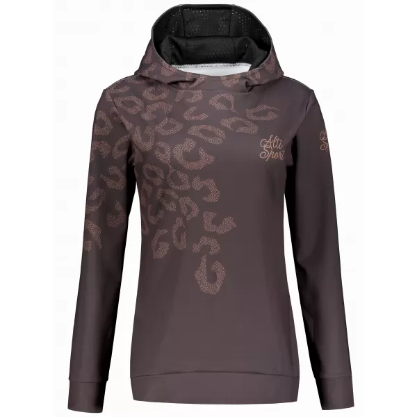  Funktionaler Sweatshirt -Prämie von Frauen ALTISPORT VOJ/ALW047MI01 DUNKELBRAUN 