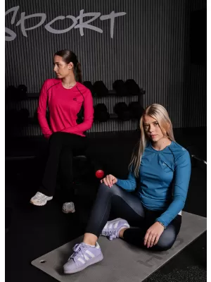 Frauen funktionales t -Shirt mit langen Ärmeln Premium ALTISPORT VOJ/ALW078TR03 ROT