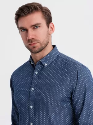 Hemd OMBRE OM-SHDS-0179 BLAU