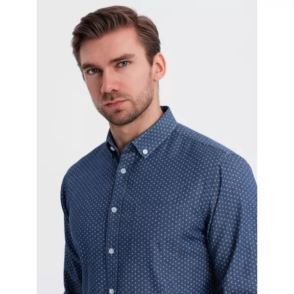  Hemd OMBRE OM-SHDS-0179 BLAU 