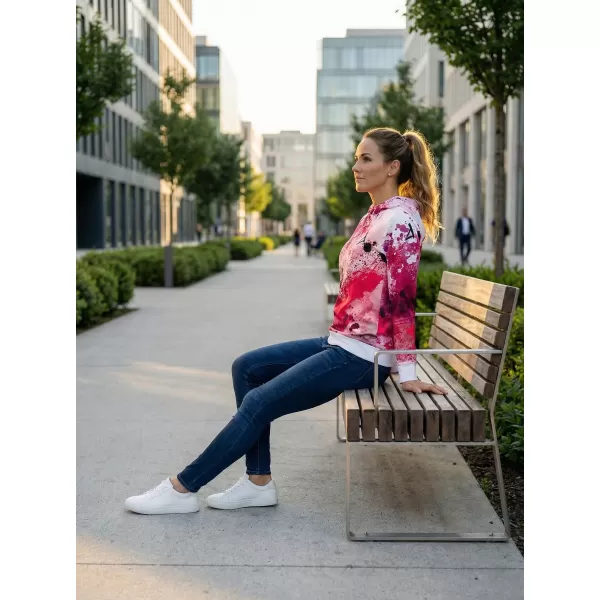  Funktionaler Sweatshirt -Prämie von Frauen ALTISPORT VOJ/ALW055MI01 ROSA 