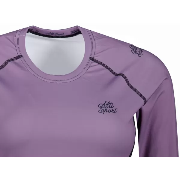  Frauen funktionales t -Shirt mit langen Ärmeln Premium ALTISPORT VOJ/ALW078TR03 LILA 
