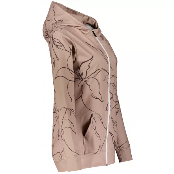  Funktionales Sweatshirt von Frauen auf Reißverschlussprämie ALTISPORT VOJ/ALW100MI02 BRAUN 