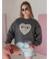 Damen Sweatshirt DSTREET SESRDUCHOVA BY1441 DUNKELGRAU