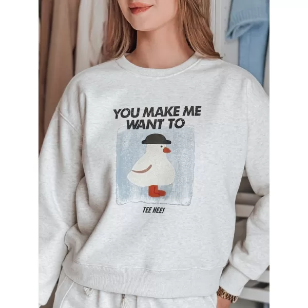  Damen Sweatshirt DSTREET GOOSHY BY1425 HELLGRAU 