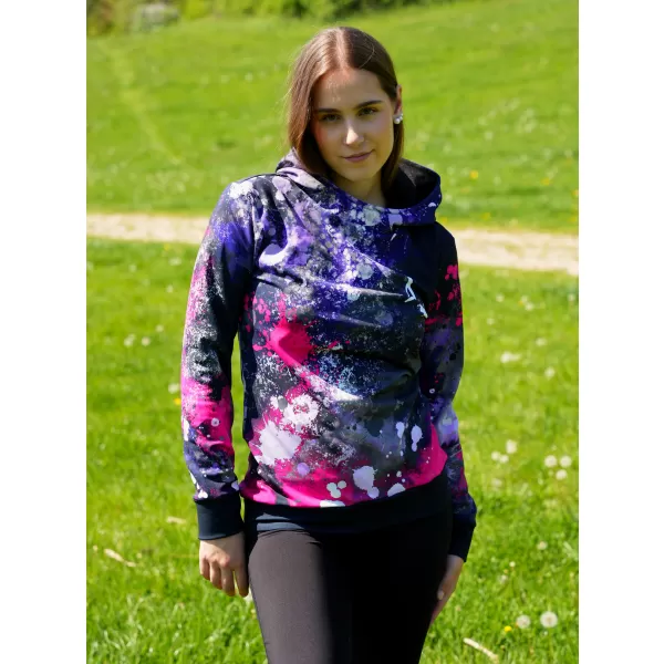  Funktionaler Sweatshirt -Prämie von Frauen ALTISPORT VOJ/ALW055MI01 SCHWARZ -PINK 