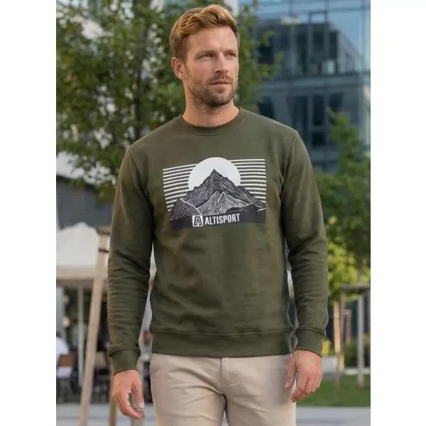  Herren -Sweatshirt ALTISPORT ALM188406 MILITÄR 