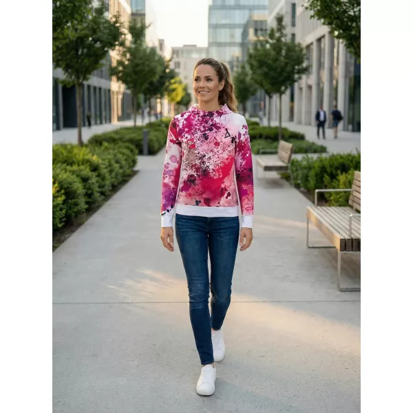  Funktionaler Sweatshirt -Prämie von Frauen ALTISPORT VOJ/ALW055MI01 ROSA 