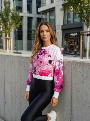 Funktionelle Sweatshirt -Premium von Frauen von Frauen ALTISPORT VOJ/ALW055MI08 ROSA