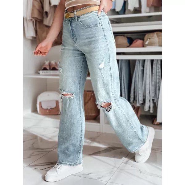  Damenhosen DSTREET STYLLEG UY2491 BLAU 