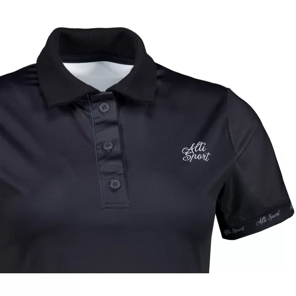  Frauenfunktional T -Shirt mit Premiumkragen ALTISPORT VOJ/ALW000TR05 SCHWARZ 