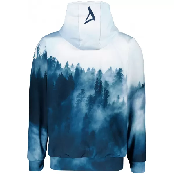  Funktionales Sweatshirt von Männern auf Reißverschlussprämie ALTISPORT VOJ/ALM030MI02 WALD/BLAU 