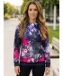 Funktionaler Sweatshirt -Prämie von Frauen ALTISPORT VOJ/ALW055MI01 SCHWARZ -PINK