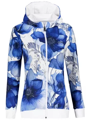 Funktionales Sweatshirt von Frauen auf Reißverschlussprämie ALTISPORT VOJ/ALW102MI02 MARINE/WEIß