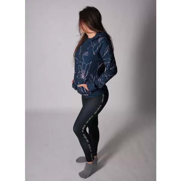  Funktionales Sweatshirt von Frauen auf Reißverschlussprämie ALTISPORT VOJ/ALW100MI02 DUNKELBLAU/ROSA 