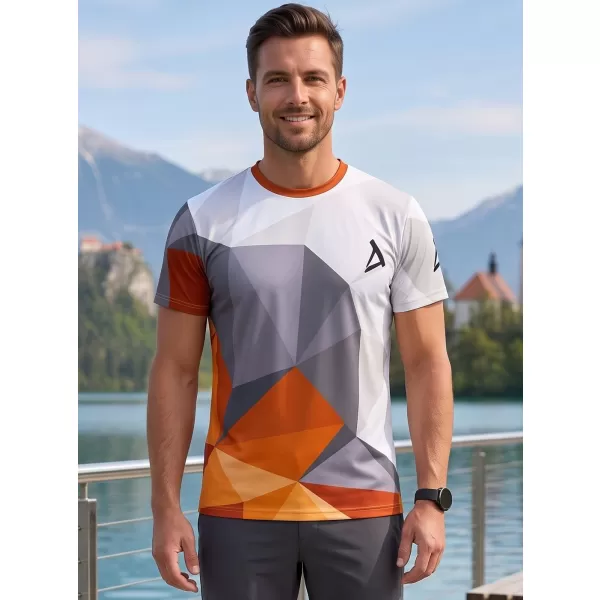  Männer funktionaler T -Shirt Premium Plus ALTISPORT VOJ/ALM007TR02 ORANGE/GRAU 