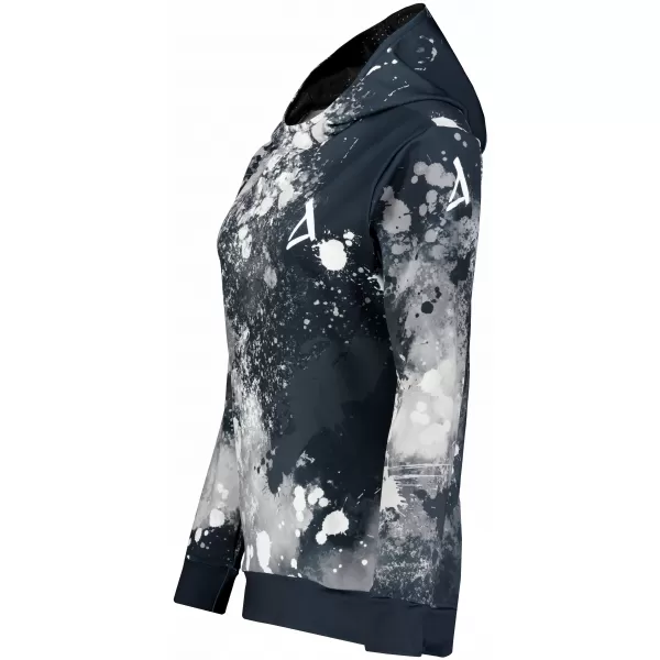  Funktionaler Sweatshirt -Prämie von Frauen ALTISPORT VOJ/ALW055MI01 SCHWARZ UND WEIß 
