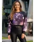 Funktionelle Sweatshirt -Premium von Frauen von Frauen ALTISPORT VOJ/ALW055MI08 SCHWARZ -VIOLETT