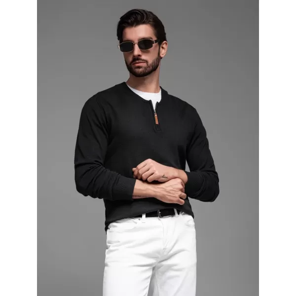  Herrenpullover OMBRE OM-SWZS-0124 SCHWARZ 