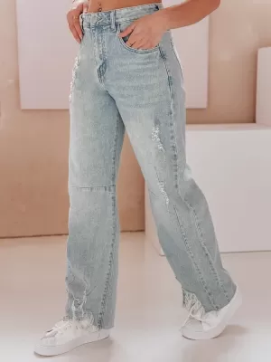 Damenhosen DSTREET BAGETSON UY2431 HELLGRAU