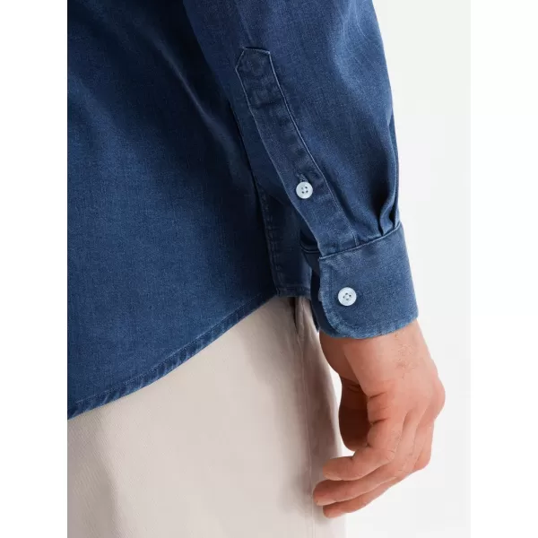  Hemd OMBRE OM-SHDS-0180 DUNKELBLAU 