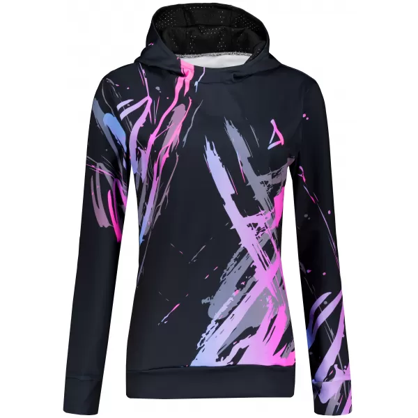  Funktionaler Sweatshirt -Prämie von Frauen ALTISPORT VOJ/ALW074MI01 SCHWARZ -PINK 