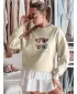 Damen Sweatshirt DSTREET MADELIN BY1460 HELLGRÜN