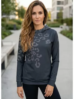 Funktionaler Sweatshirt -Prämie von Frauen ALTISPORT VOJ/ALW047MI01 SCHWARZ