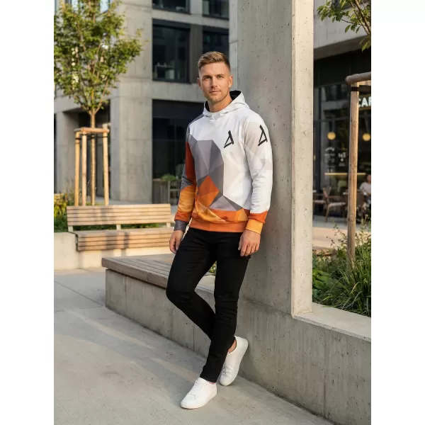  Funktionaler Sweatshirt -Premium von Männern ALTISPORT VOJ/ALM007MI01 ORANGE/GRAU 