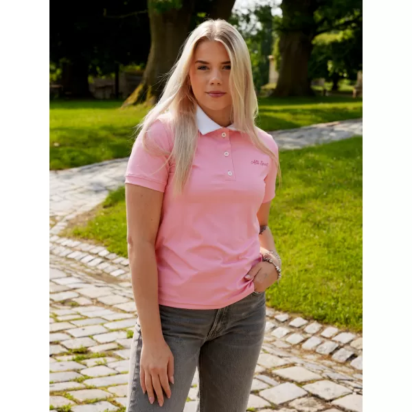  Frauenfunktional T -Shirt mit Premiumkragen ALTISPORT VOJ/ALW075TR05 PFIRSICH 