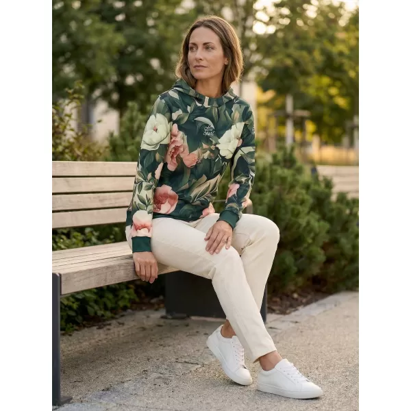  Funktionaler Sweatshirt -Prämie von Frauen ALTISPORT VOJ/ALW097MI01 ROSA BLUMEN 
