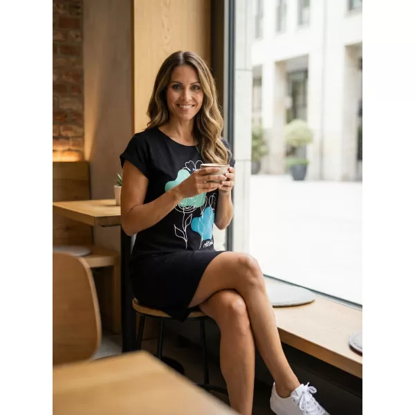  Kleid ALTISPORT ALW189178 SCHWARZ -BLUE 