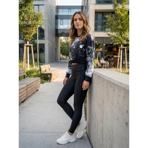  Funktionelle Sweatshirt -Premium von Frauen von Frauen ALTISPORT VOJ/ALW055MI08 SCHWARZ UND WEIß 