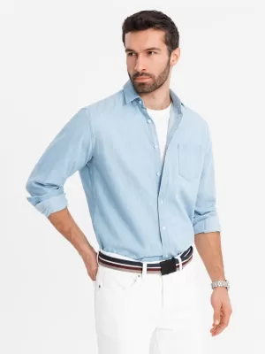 Hemd OMBRE OM-SHDS-0181 HELLBLAU