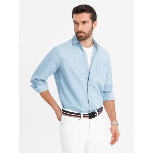  Hemd OMBRE OM-SHDS-0181 HELLBLAU 