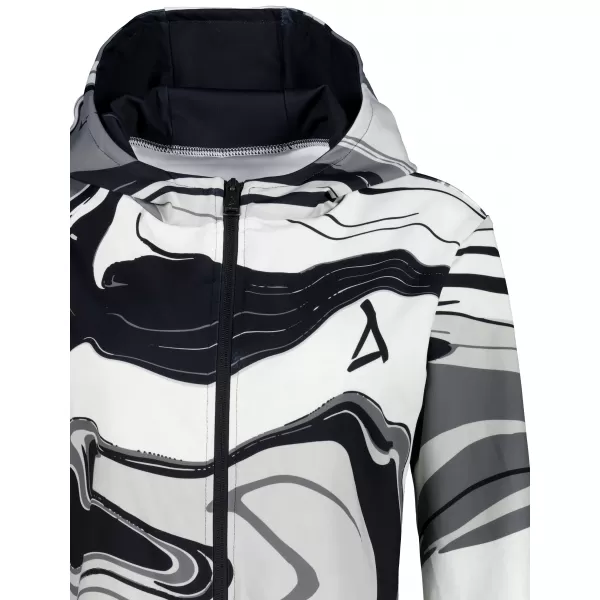  Funktionales Sweatshirt von Frauen auf Reißverschlussprämie ALTISPORT VOJ/ALW099MI02 SCHWARZ UND WEIß 