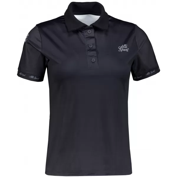  Frauenfunktional T -Shirt mit Premiumkragen ALTISPORT VOJ/ALW000TR05 SCHWARZ 