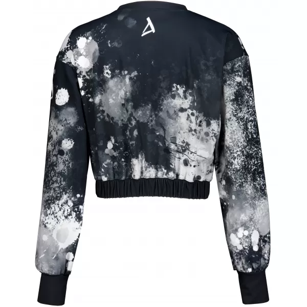  Funktionelle Sweatshirt -Premium von Frauen von Frauen ALTISPORT VOJ/ALW055MI08 SCHWARZ UND WEIß 