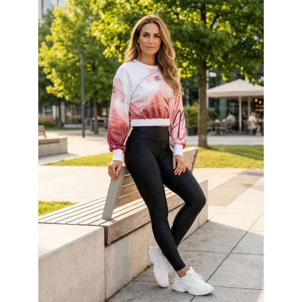  Funktionelle Sweatshirt -Premium von Frauen von Frauen ALTISPORT VOJ/ALW083MI08 WEIß -PINK 
