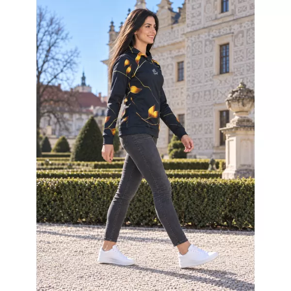  Funktionaler Sweatshirt -Prämie von Frauen ALTISPORT VOJ/ALW097MI01 GOLDBLÄTTER 