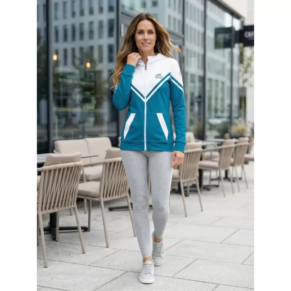  Funktionales Sweatshirt von Frauen auf Reißverschlussprämie ALTISPORT VOJ/ALW101MI02 KEROSIN/WEIß 