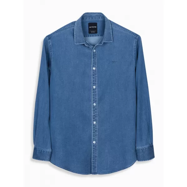  Hemd OMBRE OM-SHDS-0180 BLAU 
