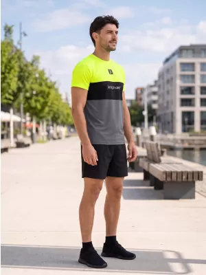 Männer funktionaler T -Shirt Premium Plus ALTISPORT VOJ/ALM051TR02 NEON-GELB