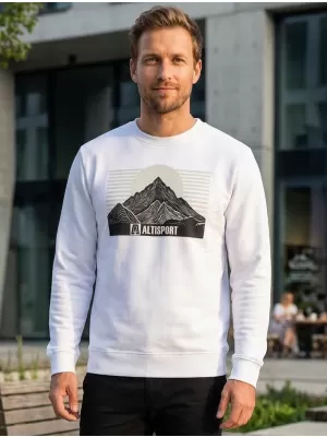 Herren -Sweatshirt ALTISPORT ALM188406 WEIß