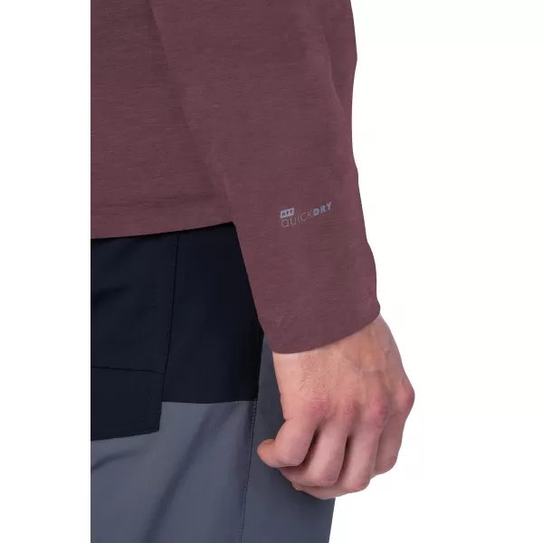  Herren t -Shirt mit einem langen Ärmel HANNAH BINE L/S ROTE MAHAGONI 