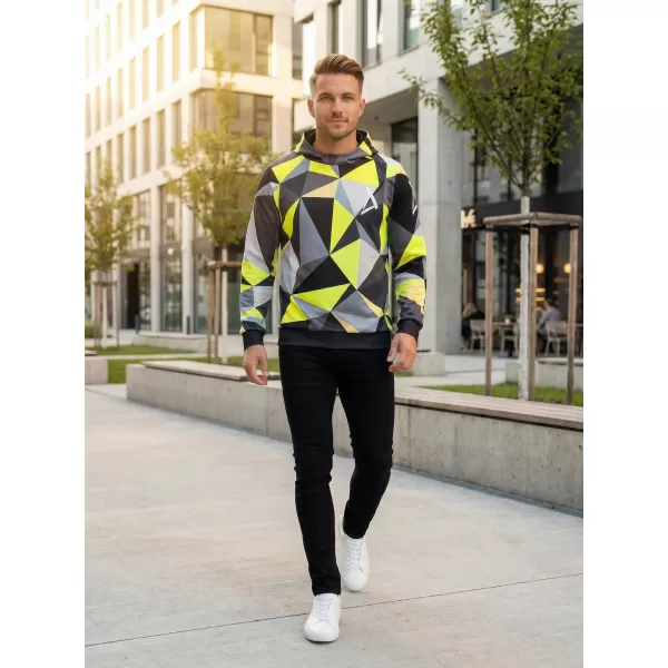  Funktionaler Sweatshirt -Premium von Männern ALTISPORT VOJ/ALM007MI01 SCHWARZ/FLUO GELB 