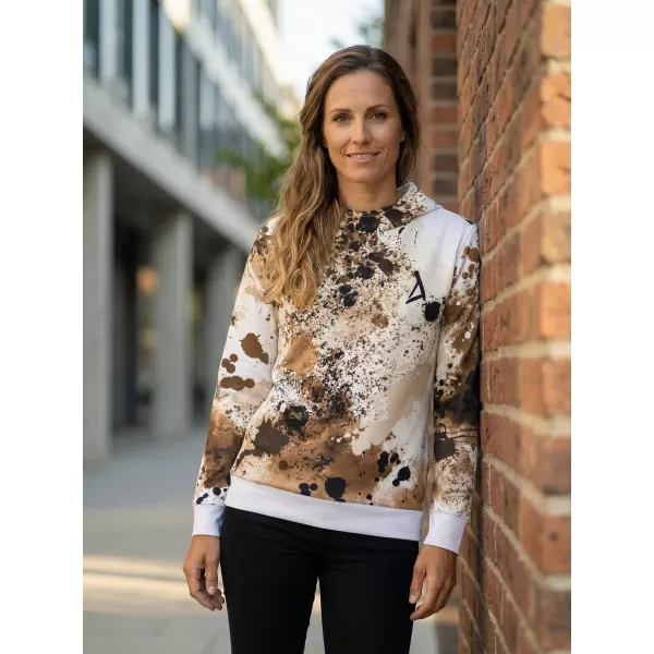  Funktionaler Sweatshirt -Prämie von Frauen ALTISPORT VOJ/ALW055MI01 WEIß -BROWN 